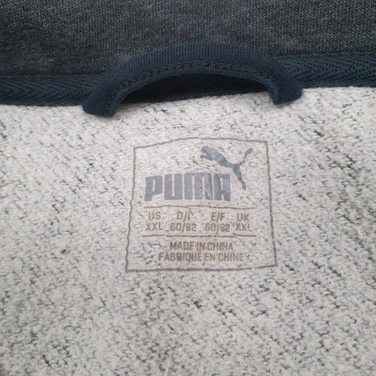 Mens Grey Puma Full Zip Jumper