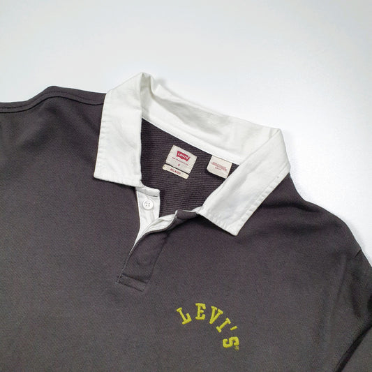 Levis Spellout Polo Top S Brown