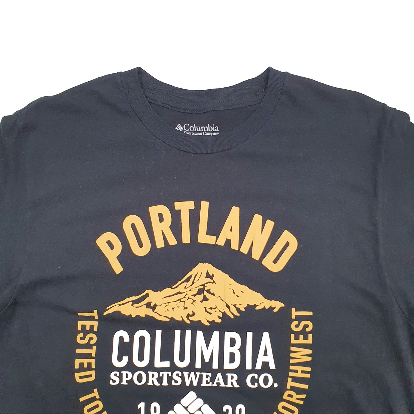 Mens Black Columbia Sportswear Short Sleeve T Shirt