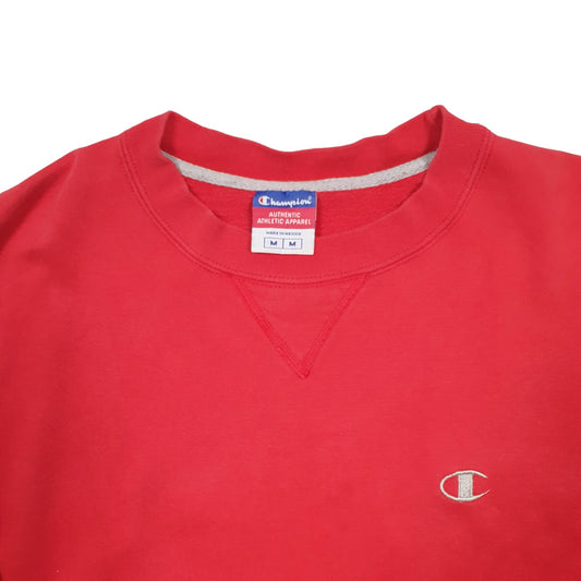 Mens Red Champion Crewneck Jumper