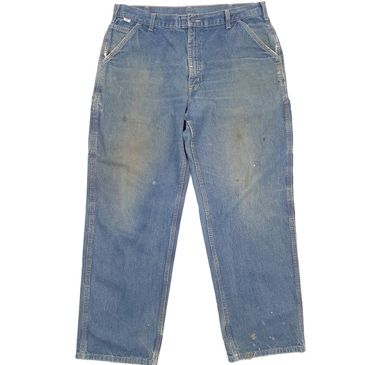 Carhartt Casual Loose Fit Carpenter Jeans W38 L32 Blue