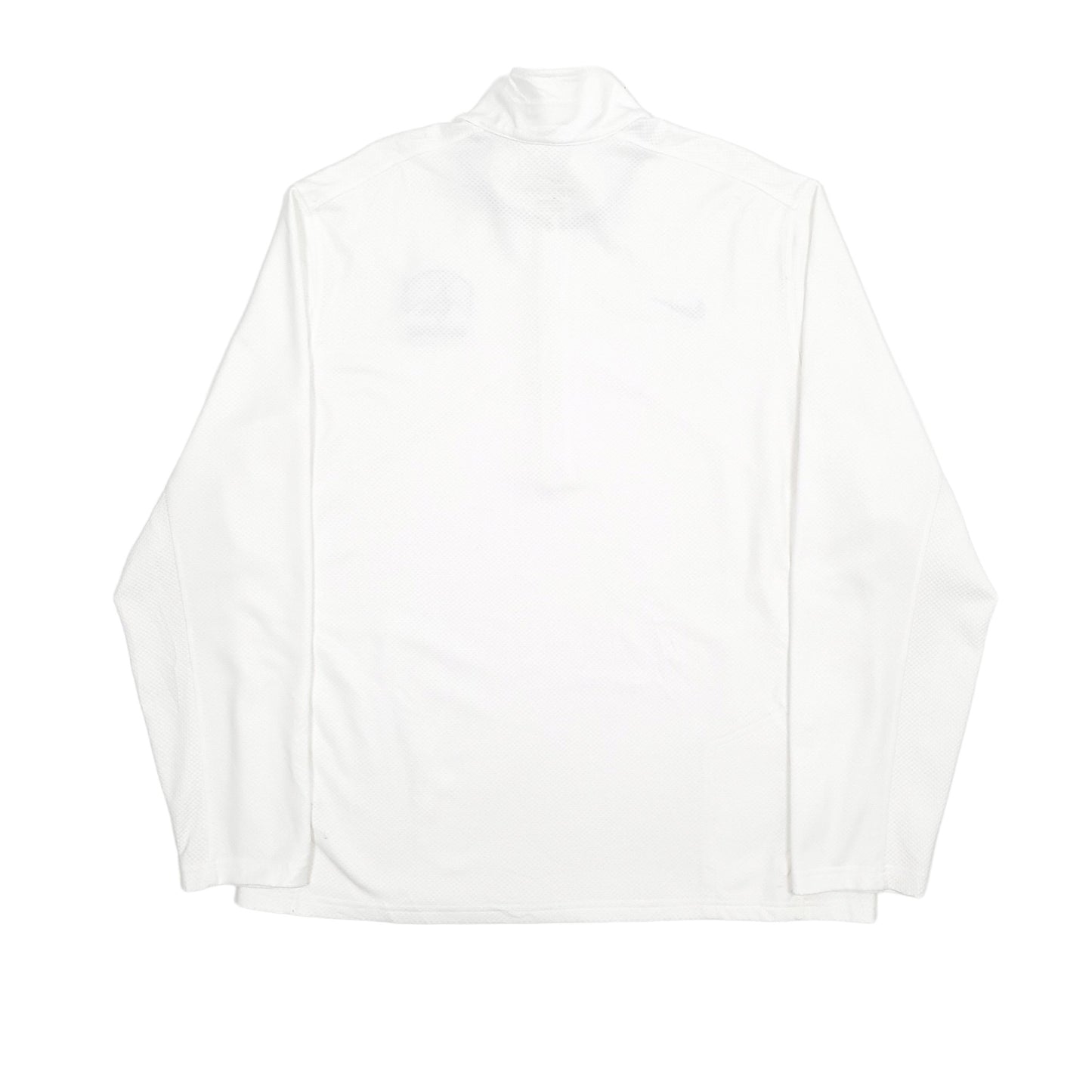 Mens White Nike Dri Fit USA Lacrosse Quarter Zip Jumper