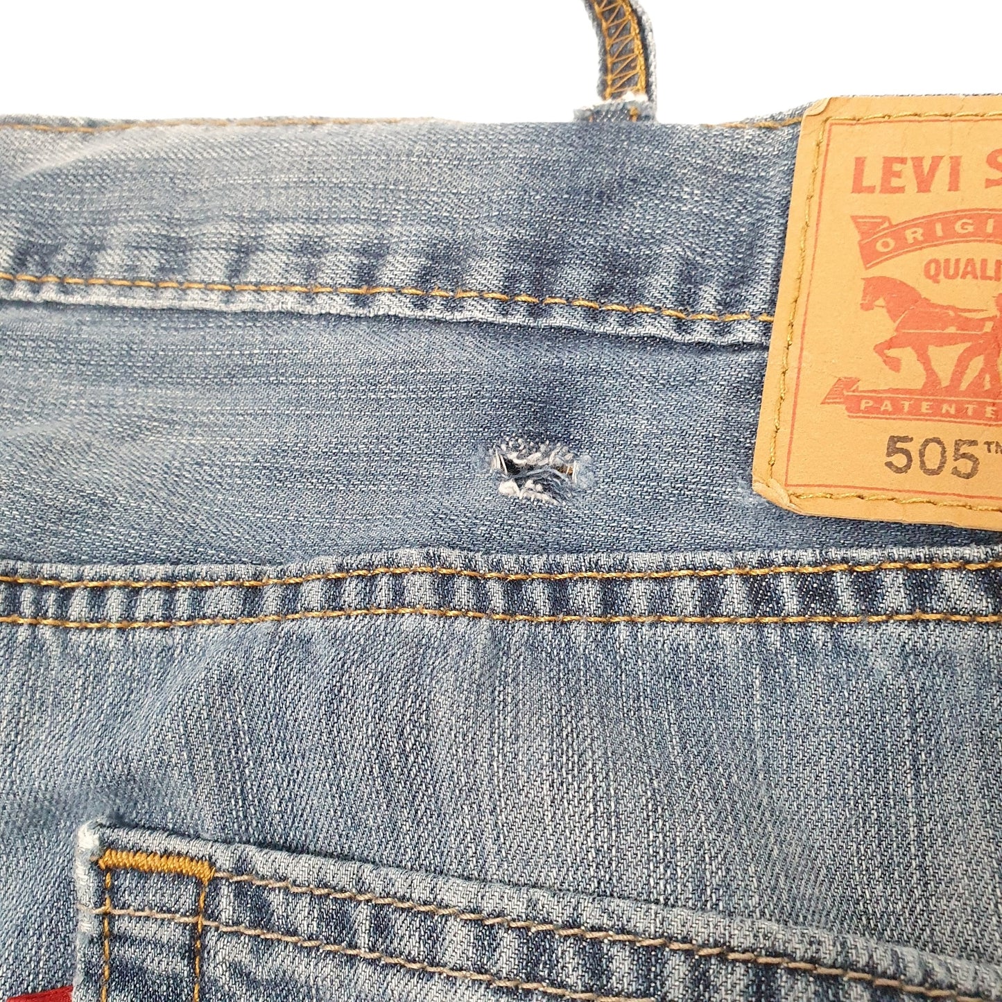 Levis 505 Regular Fit Jeans W40 L30 Blue