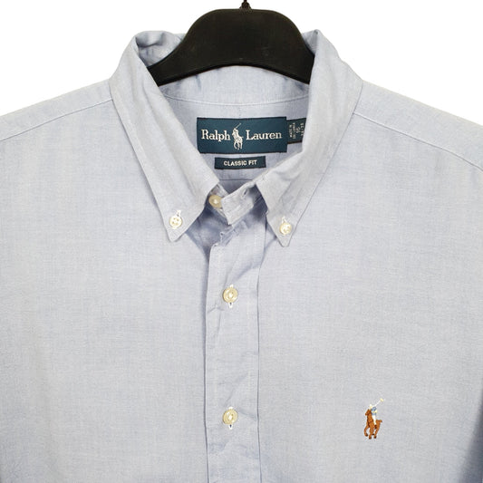 Mens Blue Ralph Lauren Long Sleeve Shirt