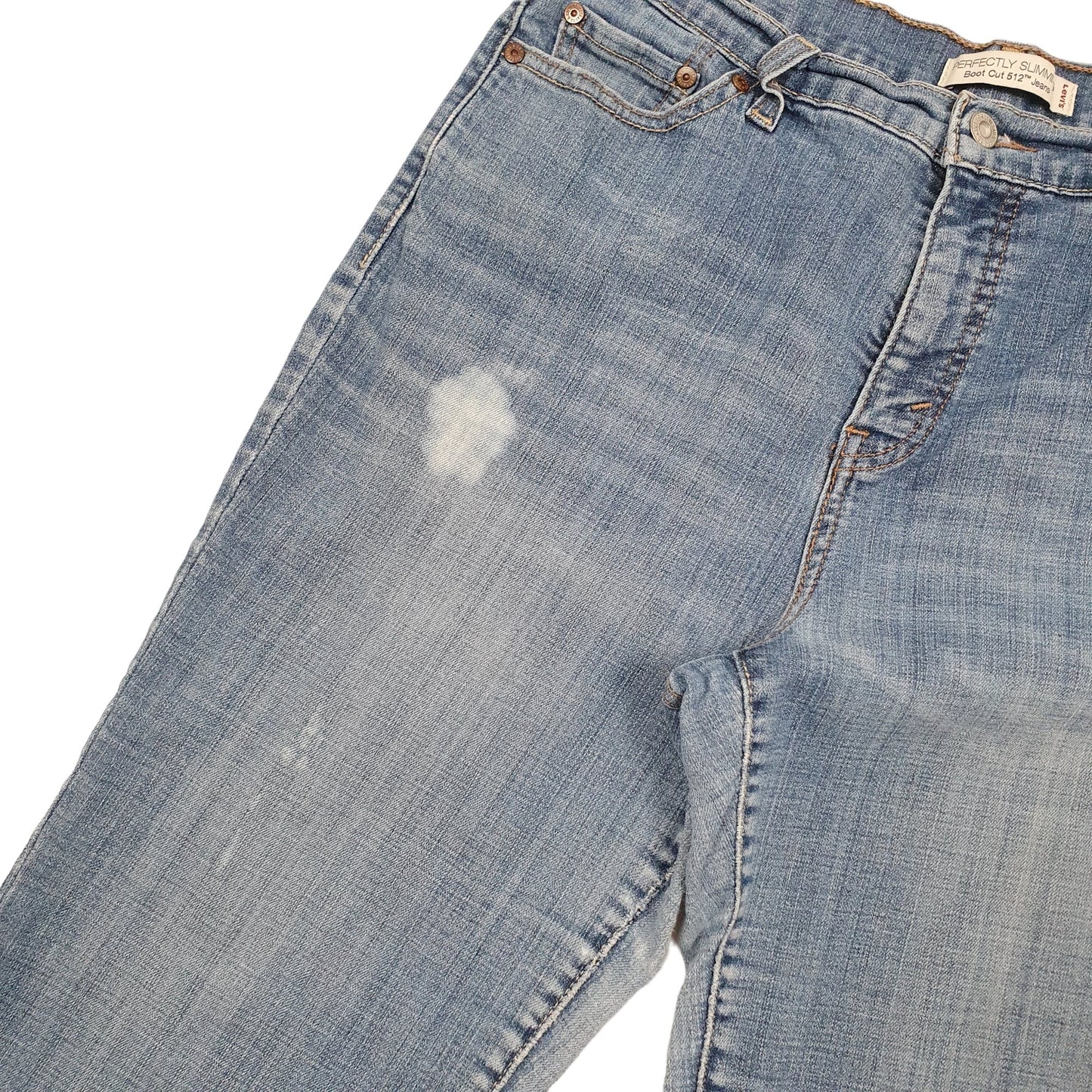 Levis 512 Slim Fit Bootcut Jeans UK16 Blue