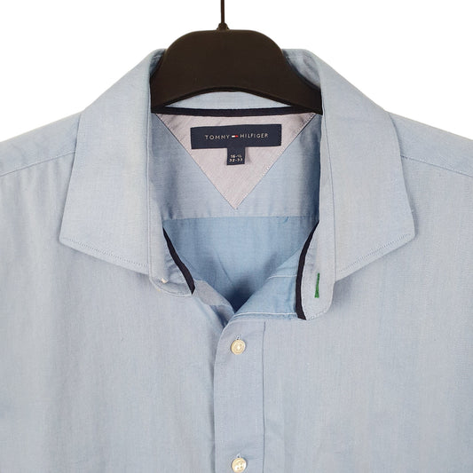 Tommy Hilfiger Long Sleeve Slim Fit Shirt Blue
