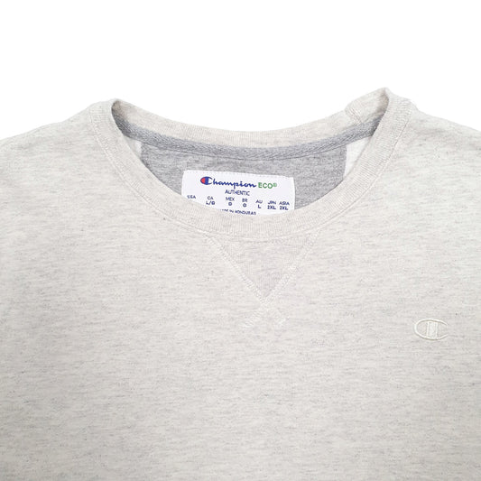 Womens Grey Champion Crewneck Jumper