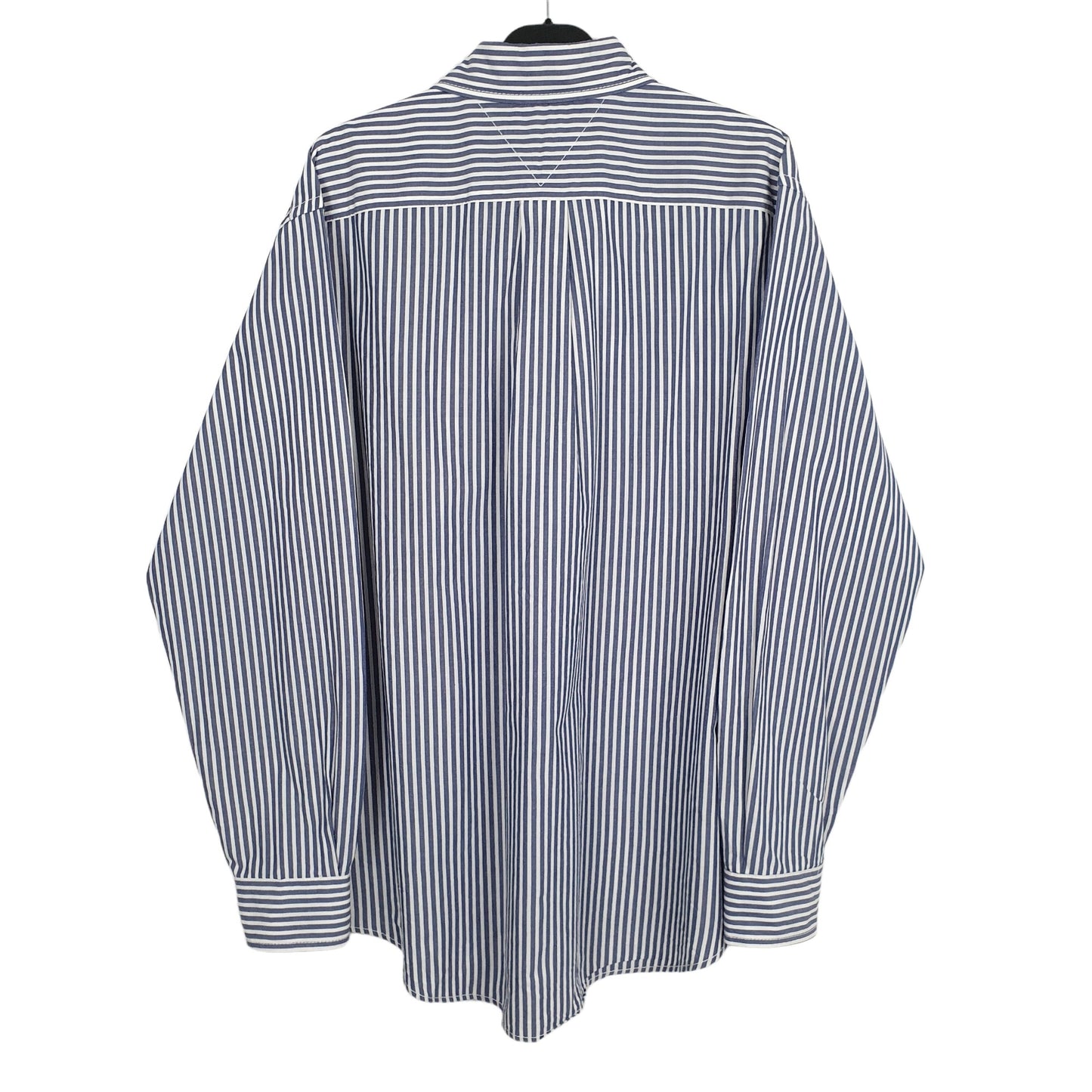 Tommy Hilfiger Long Sleeve Regular Fit Pinstripe Shirt Blue