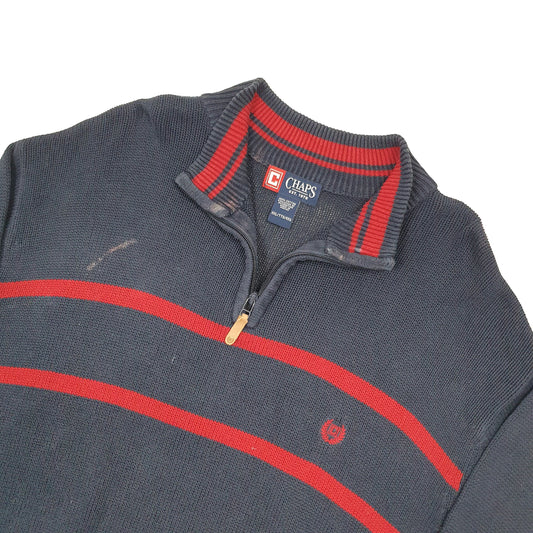 Chaps Quarter Zip XXL Navy