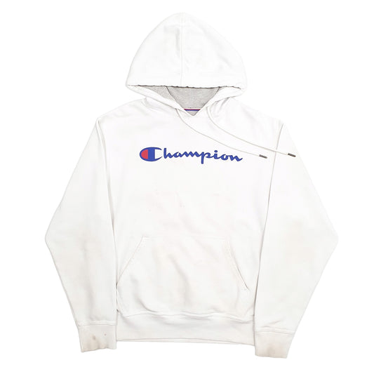Mens White Champion Hoodie Jumper