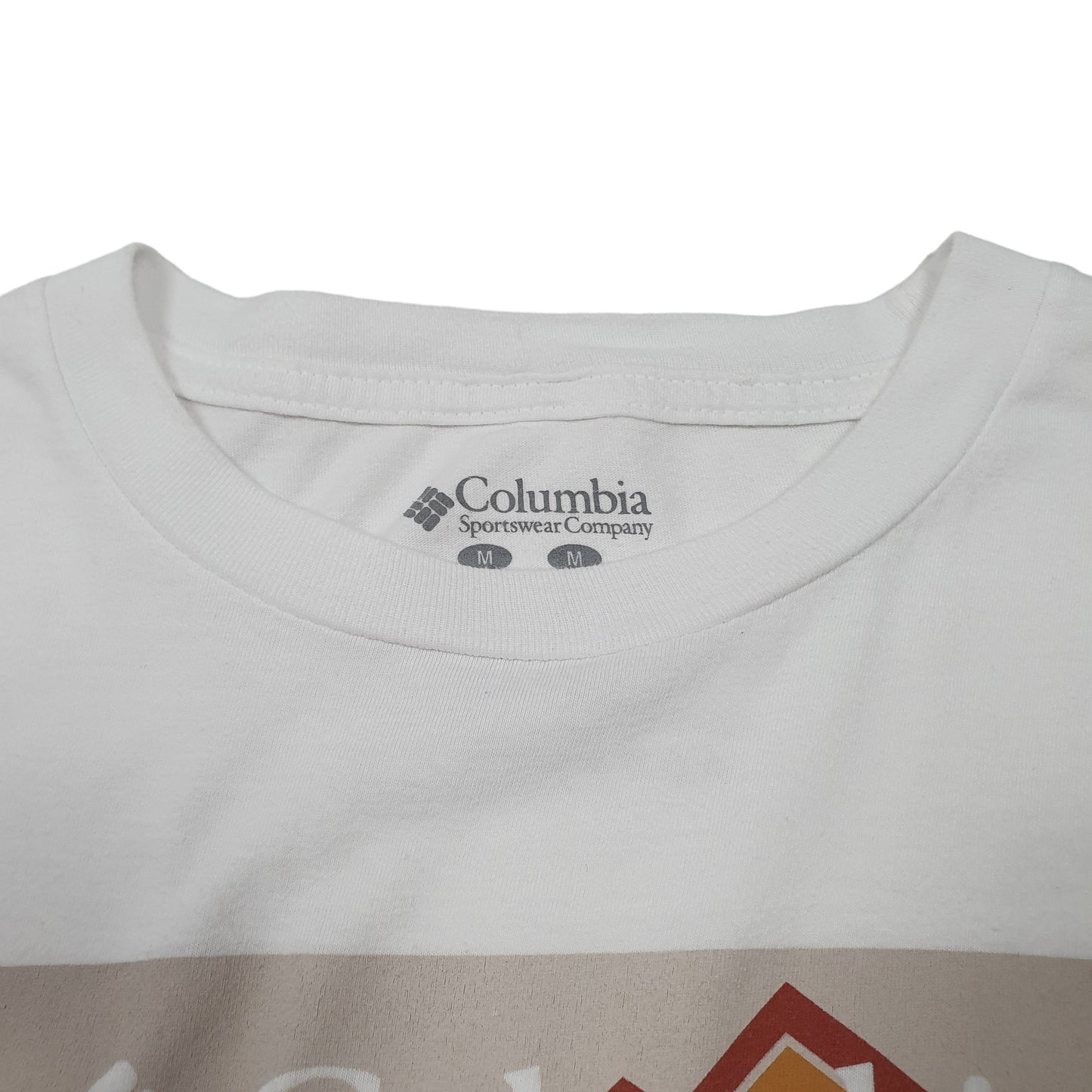 Mens White Columbia Sportswear Short Sleeve T Shirt