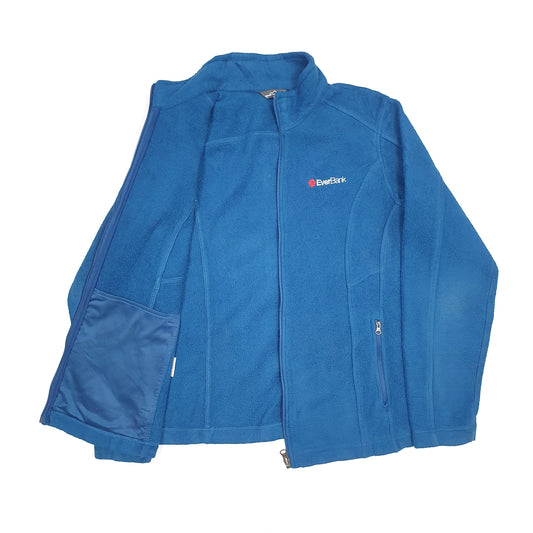 Eddie Bauer Full Zip Fleece L Blue