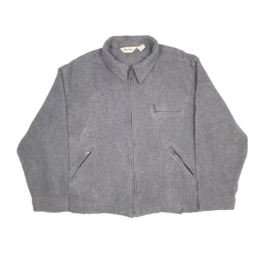 Eddie Bauer Full Zip Fleece XXL Grey