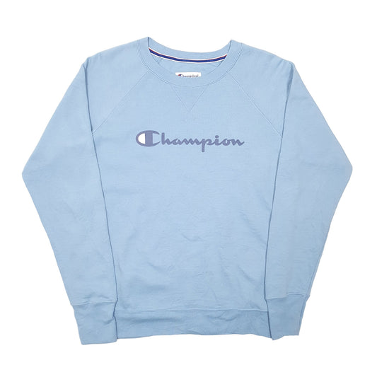 Womens Blue Champion Crewneck Jumper