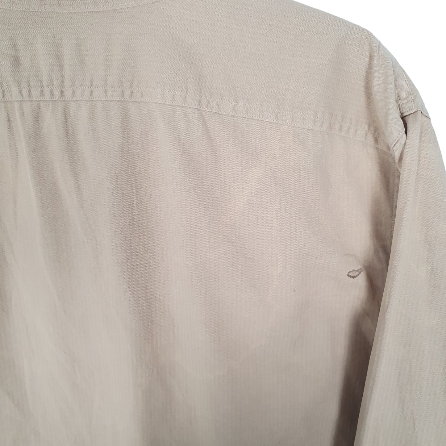 Ralph Lauren Herringbone Twill Long Sleeve Regular Fit Shirt Beige