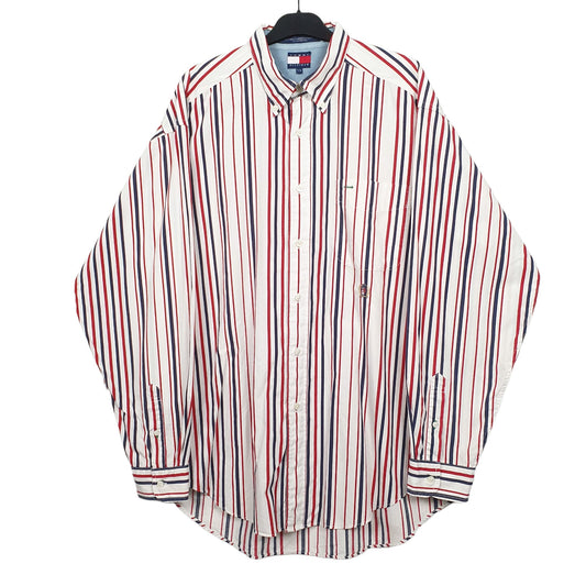 Mens Red Tommy Hilfiger Long Sleeve Shirt
