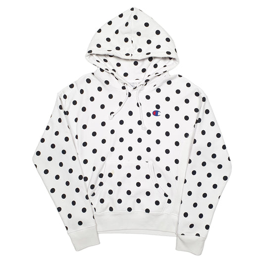 Womens White Champion Reverse Weave Hoodie Jumper