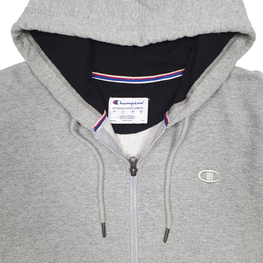 Mens Grey Champion Full Zip Jumper