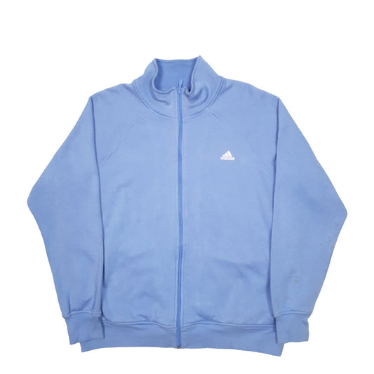 Womens Blue Adidas Full Zip Jumper