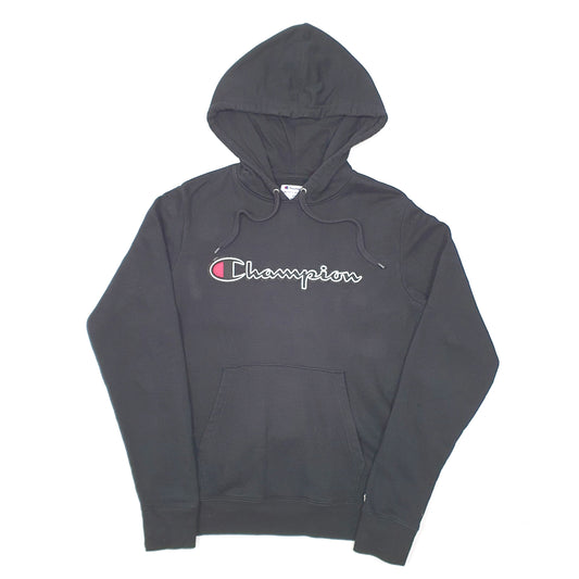 Mens Black Champion Hoodie Jumper