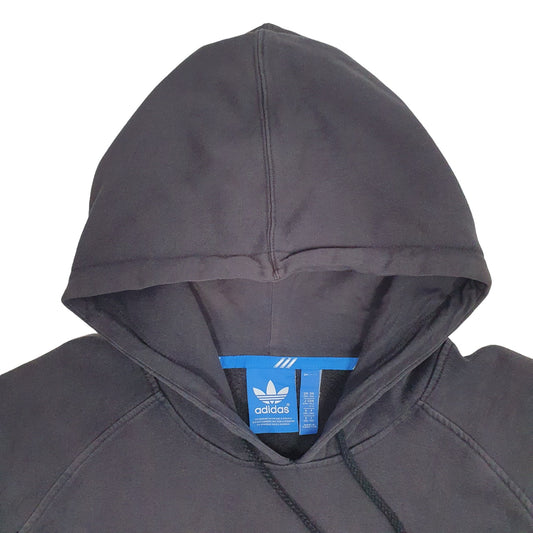 Mens Black Adidas Spellout Hoodie Jumper
