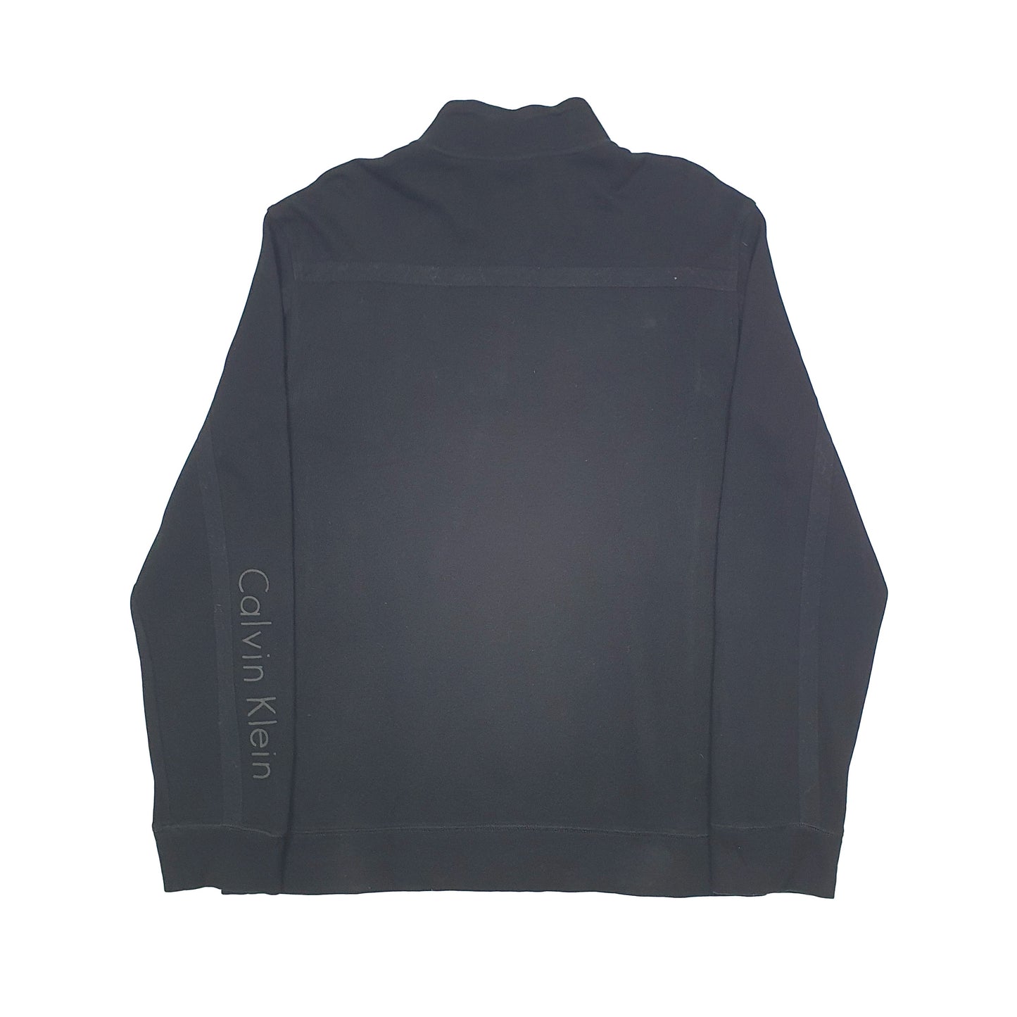 Calvin Klein Spellout Quarter Zip L Black