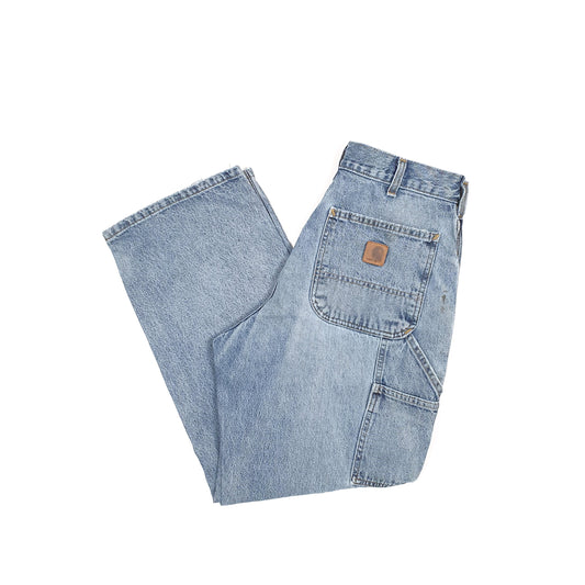 Carhartt Casual Loose Fit Carpenter Jeans W32 L27 Blue