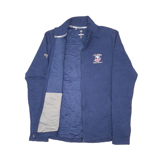 Womens Navy Adidas US Open Golf Full Zip Jumper