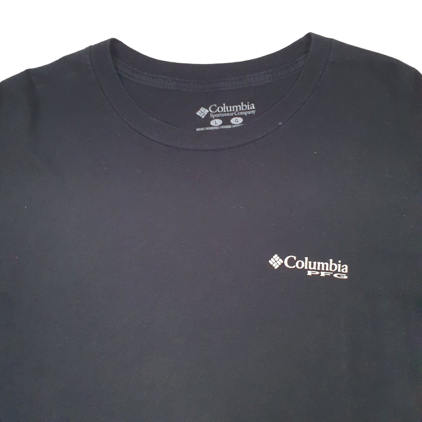 Mens Black Columbia Sportswear Short Sleeve T Shirt