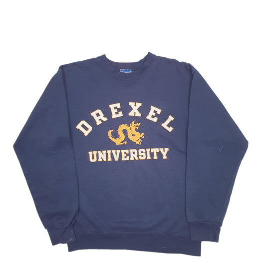 Mens Navy Champion Drexel University Crewneck Jumper
