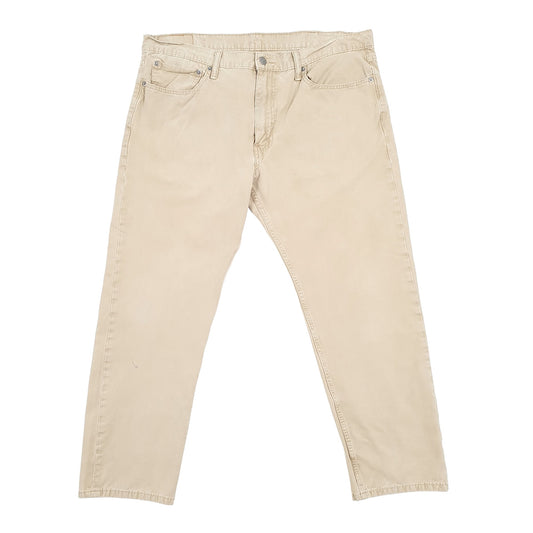 Levis 502 Regular Fit Tapered Jeans W38 L26 Beige