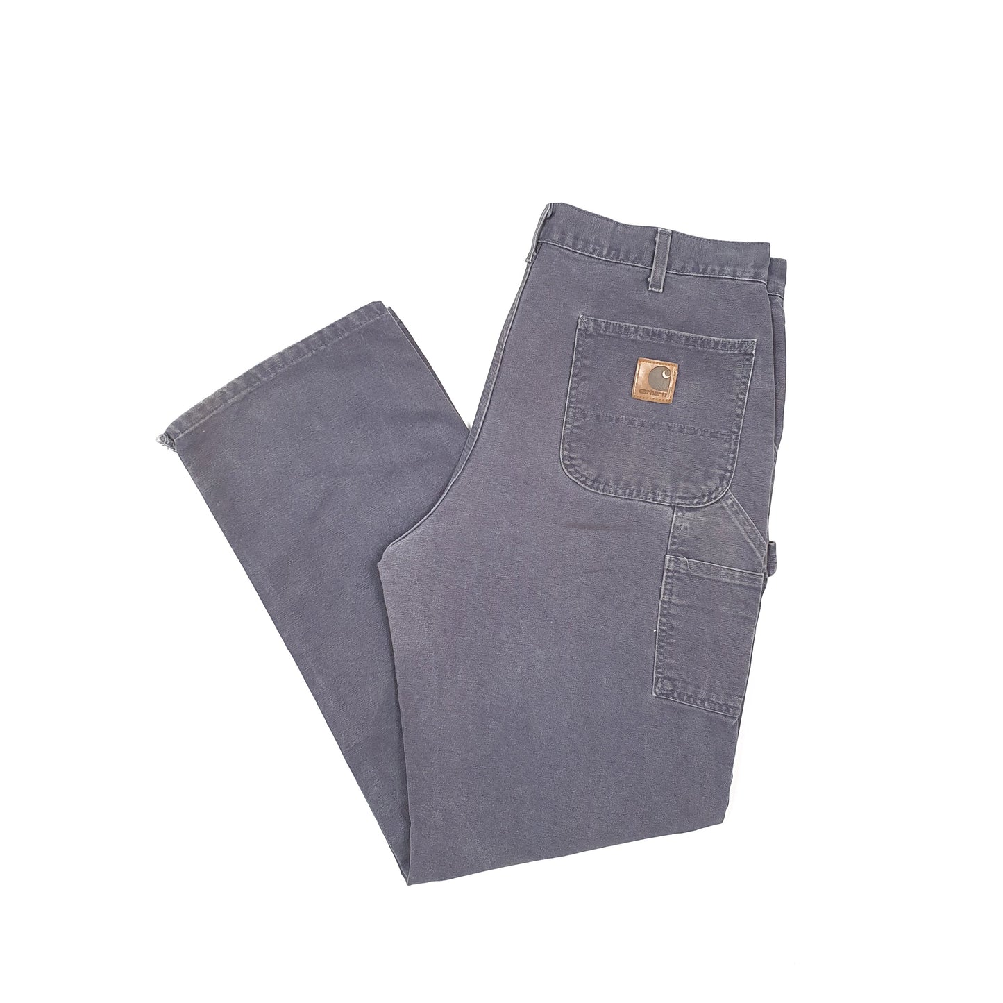 Mens Carhartt Navy Carpenter Trousers W36 L33 Navy