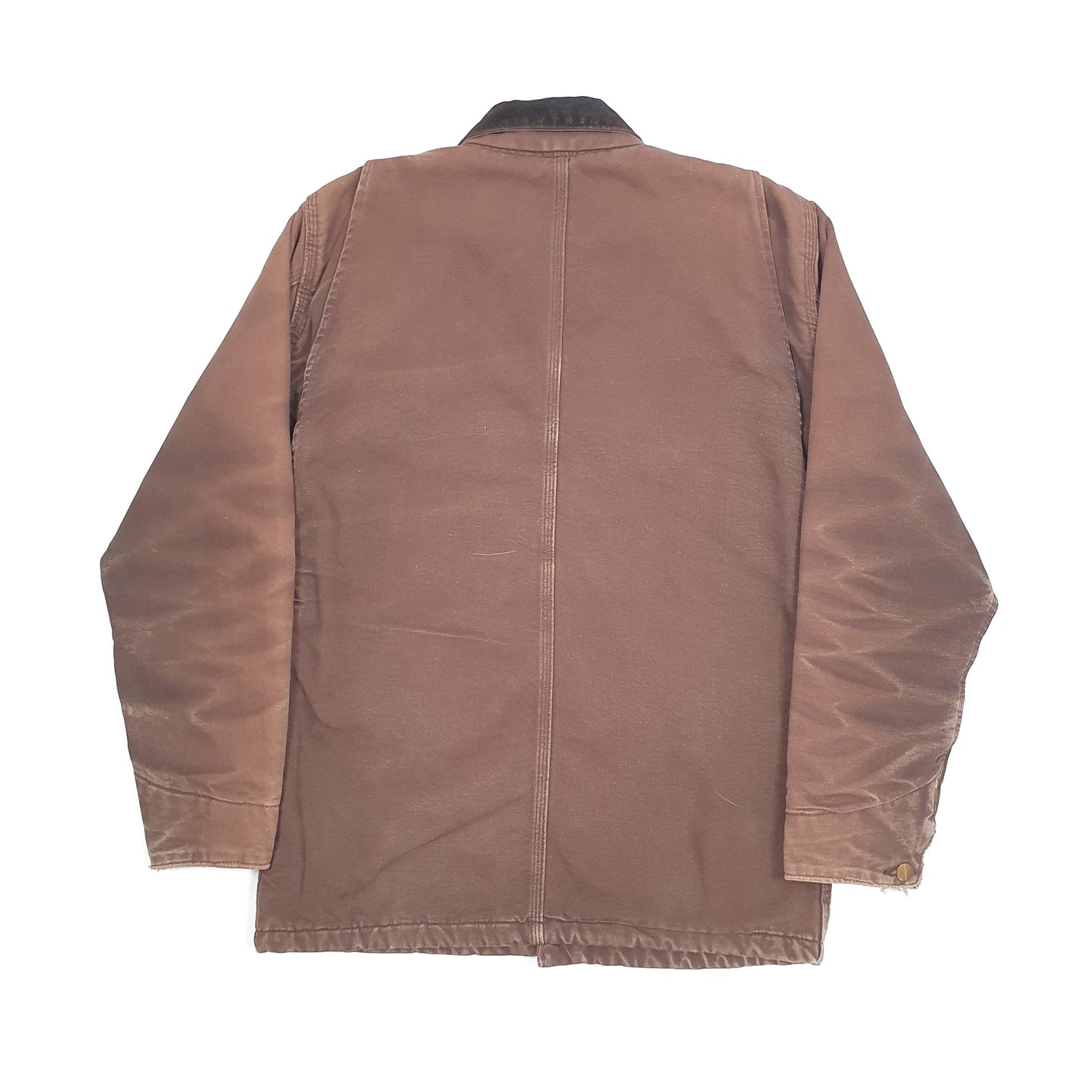 Mens Carhartt Blanket Lined Detroit Chore Coat Brown