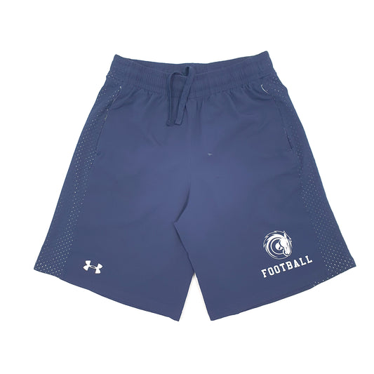 Under Armour Heat Gear Football Navy Sport Shorts W32 Navy