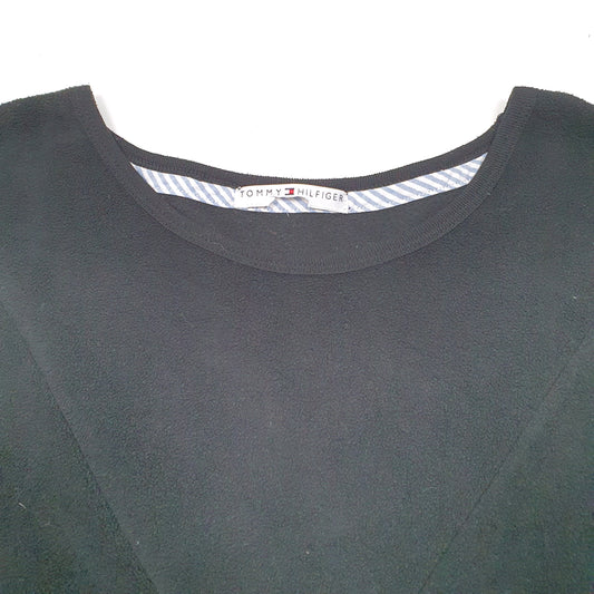 Womens Black Tommy Hilfiger Crewneck Jumper