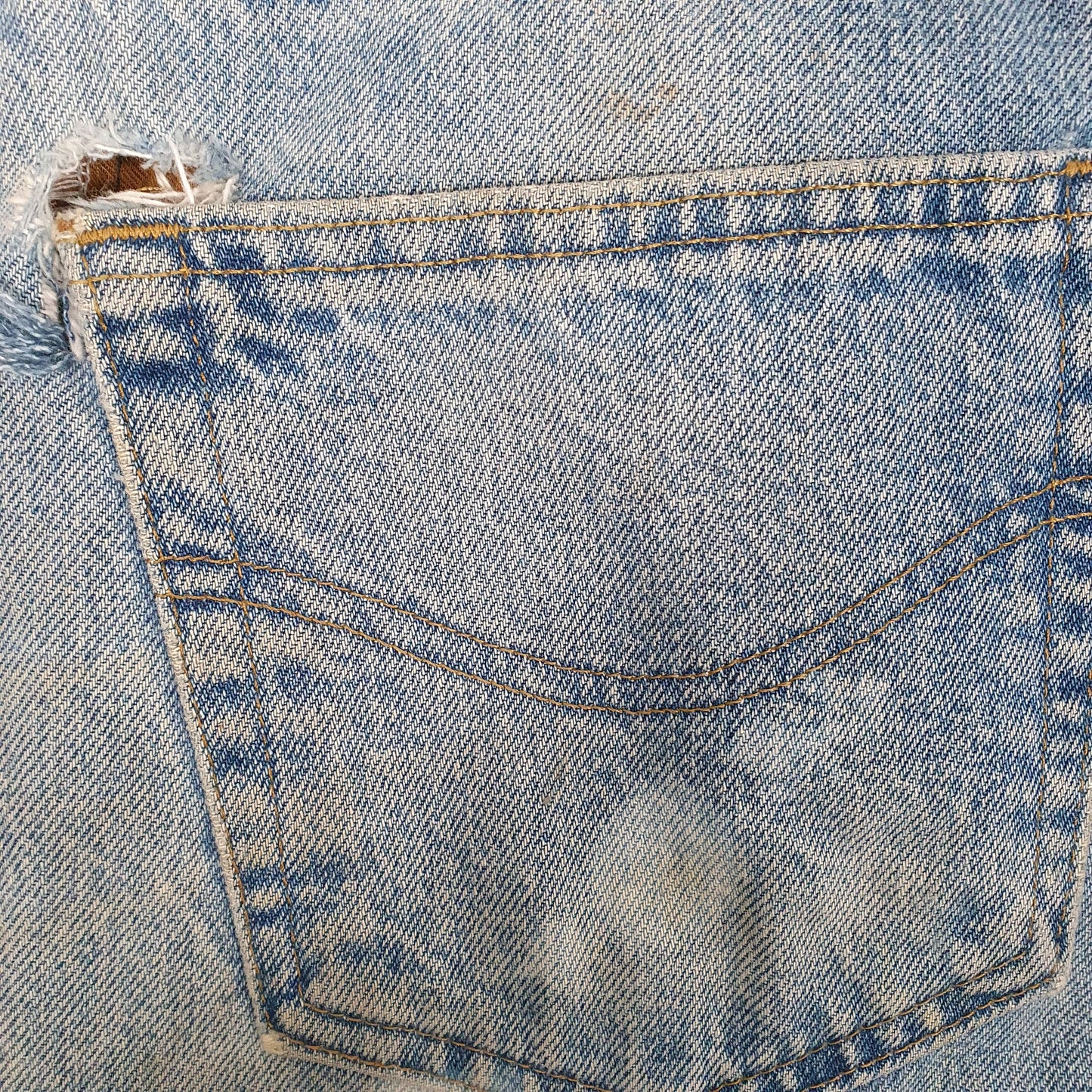 Carhartt Casual Regular Fit Repairs Needed Jeans W34 L31 Blue