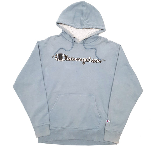 Mens Blue Champion Hoodie Jumper