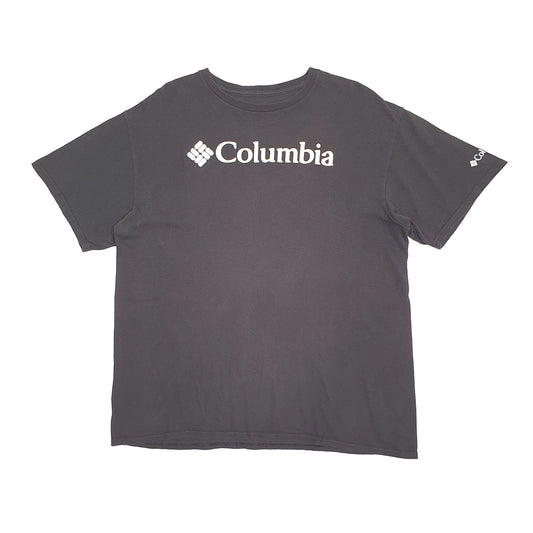 Mens Black Columbia Sportswear Spellout Short Sleeve T Shirt