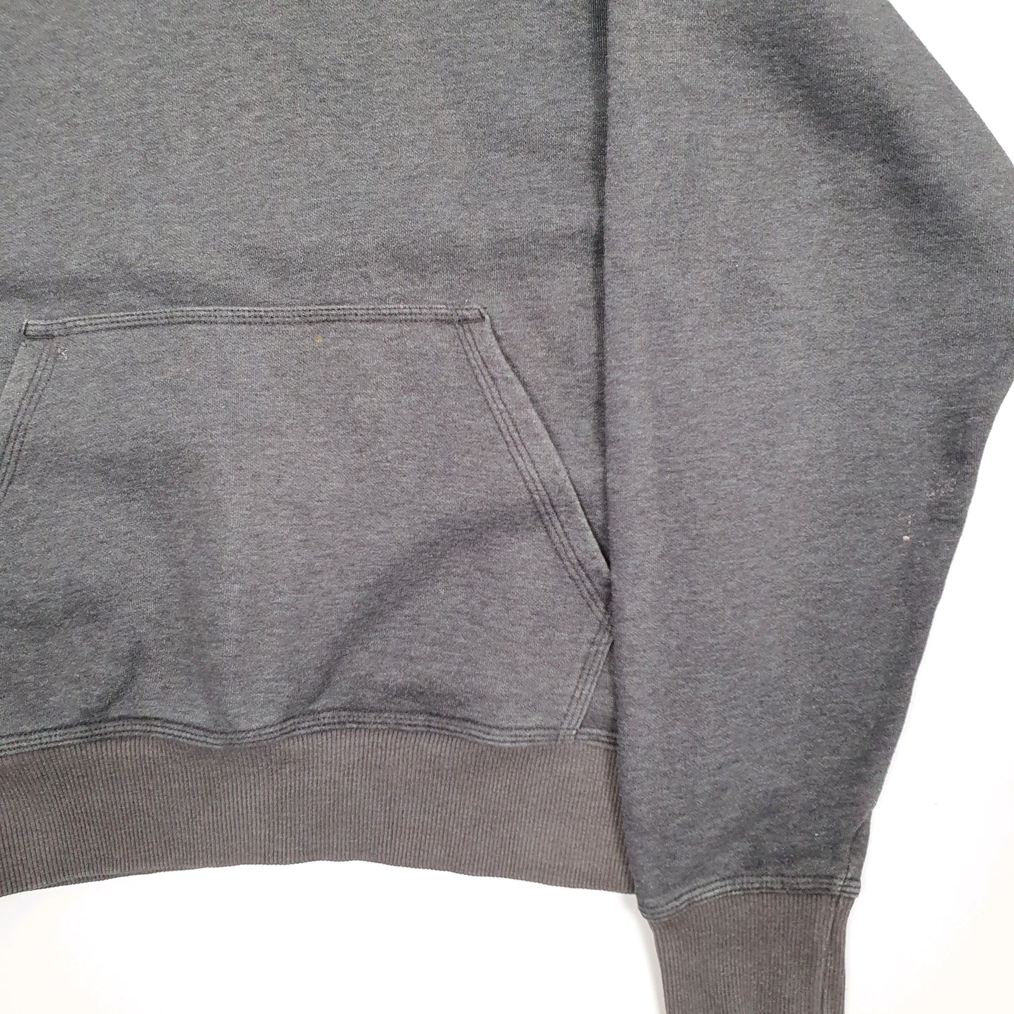 Mens Grey Champion Spellout Hoodie Jumper