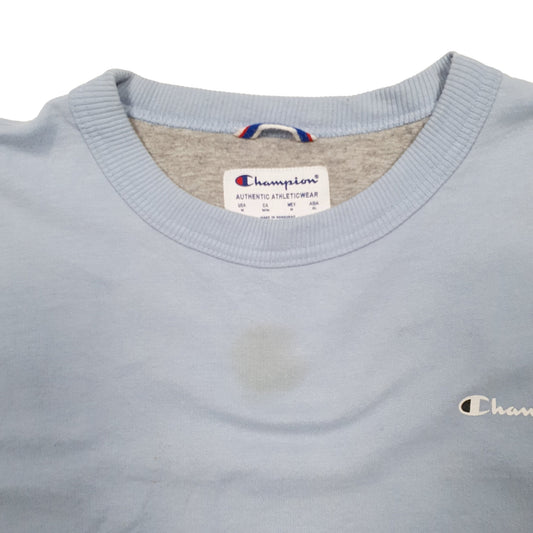 Mens Blue Champion Crewneck Jumper