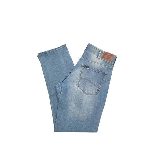 Lee Straight Fit Tapered Leg Tapered Fit Jeans W33 L32 Blue