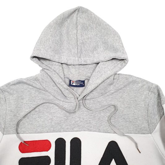 Mens Black Fila Hoodie Jumper