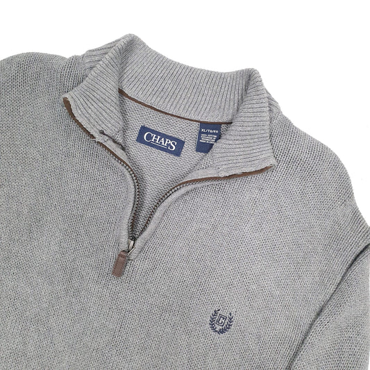 Chaps Quarter Zip XL Grey