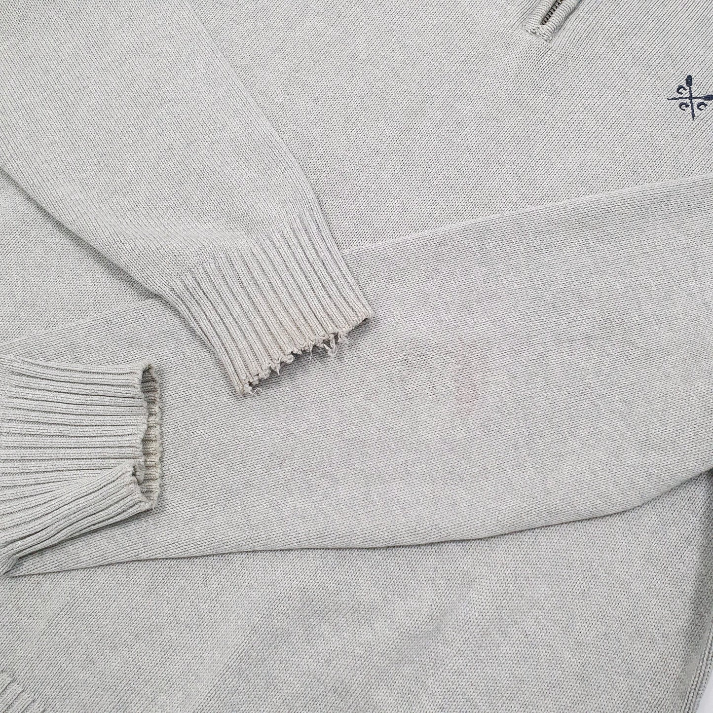 Crew Clothing Quarter Zip M Grey