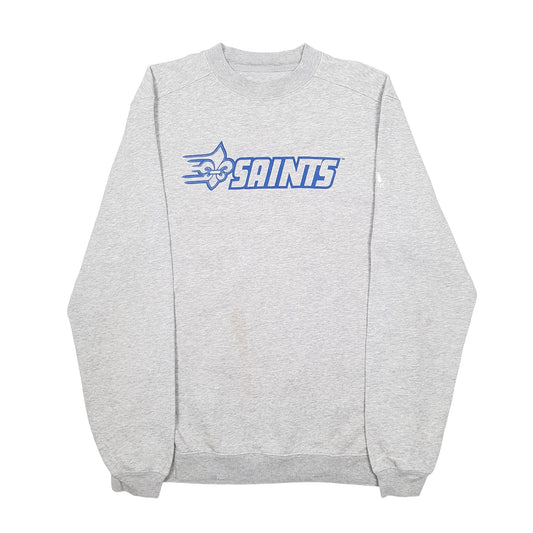 Mens Grey Adidas New Orleans Saints NFL Football Crewneck Jumper