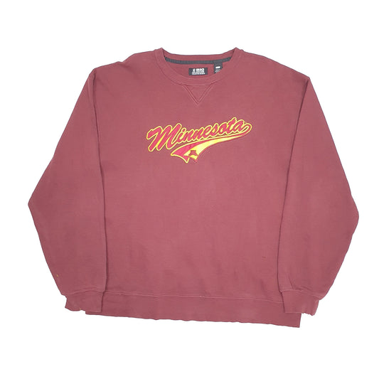 Big Cotton USA College Minnesota Crewneck XL Burgundy