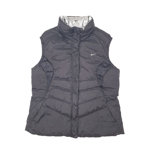 Womens Black Nike Vintage 2000s Reversible Gilet Coat