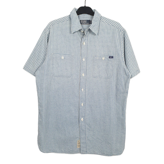 Mens Blue Ralph Lauren Short Sleeve Shirt
