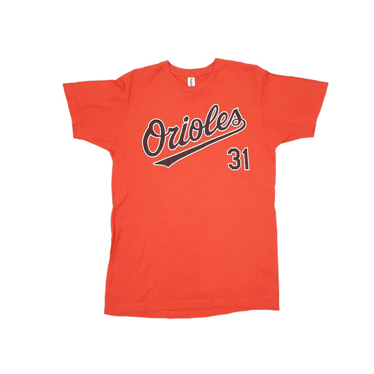 Tultex USA Orioles Baseball Short Sleeve T Shirt Orange