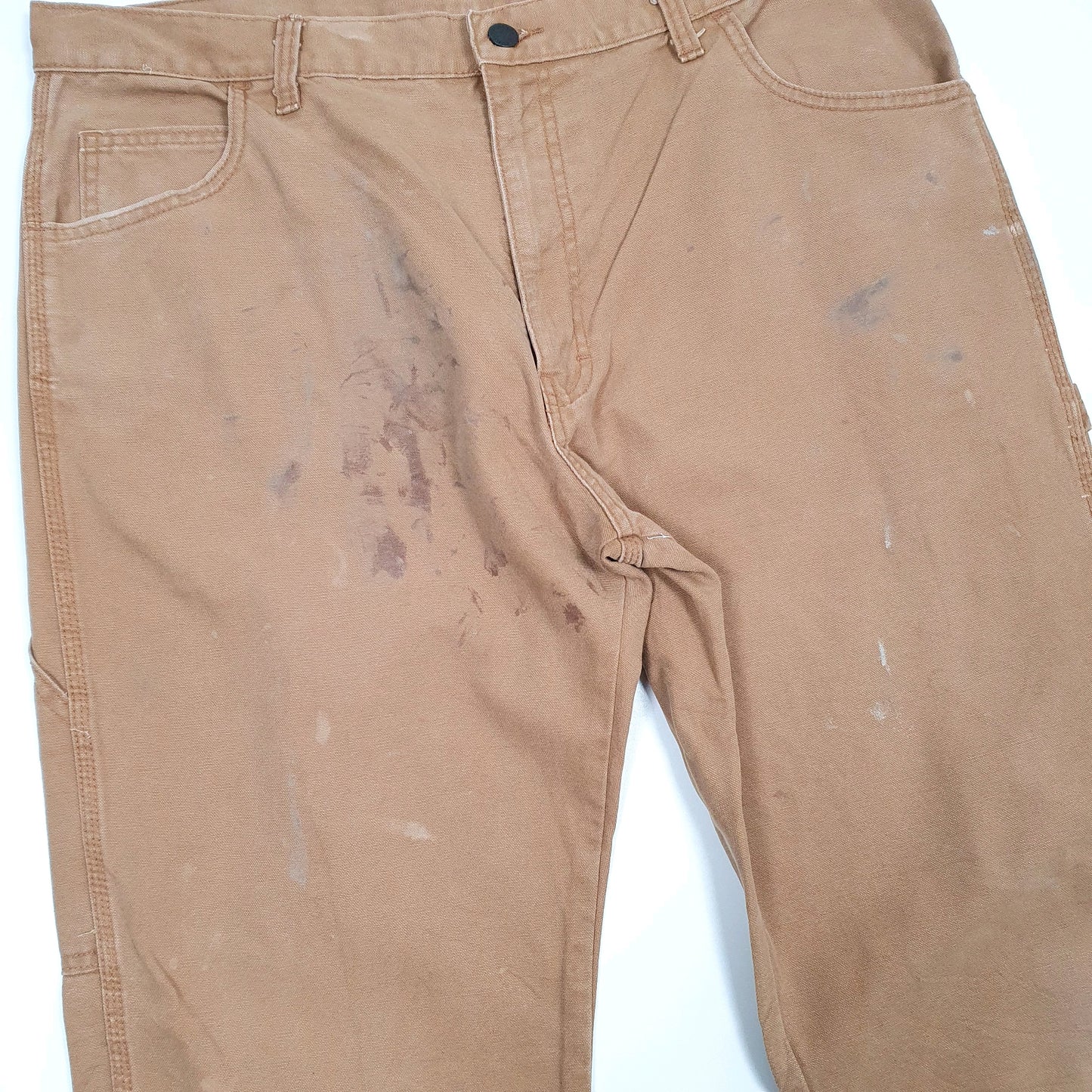 Mens Dickies Brown Carpenter Trousers W36 L31 Brown